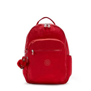 Kipling Seoul Large 15" Backpack Laptoptassen Rood | BE 1646HA